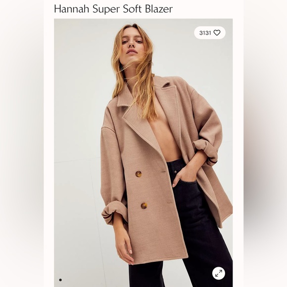 Free People blazer in khaki - Picture 3 of 16